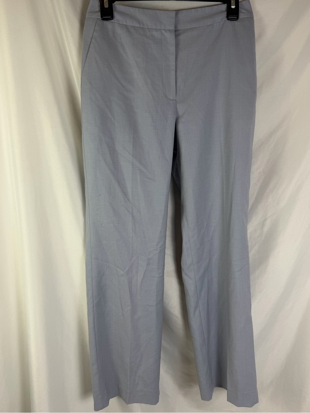Calvin Klein Size 2 Powder Blue Tailored Straight Leg Trousers